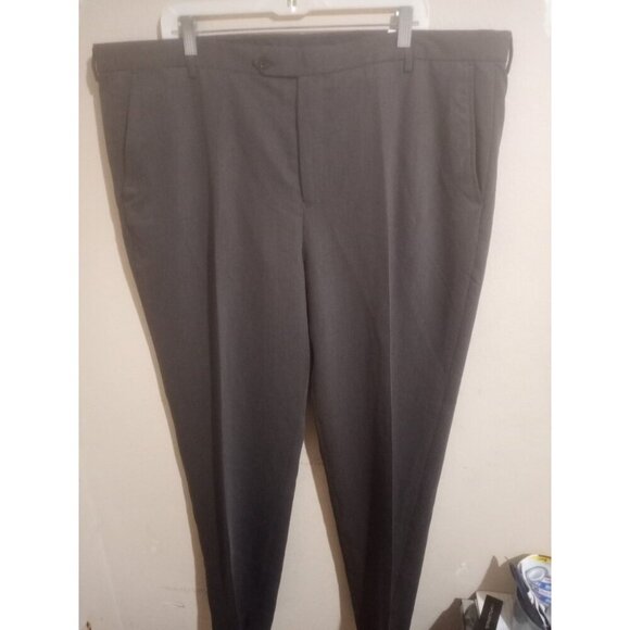 NWT Nautica Men's Dress Pants Slacks 44X32 Gray Performance Bi-Stretch Comfort - Picture 1 of 10